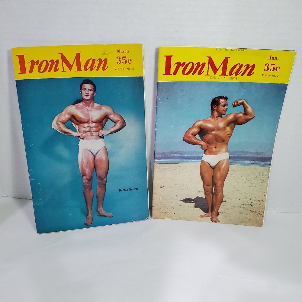 IORN MAN 2 Body Building Magazines (1) 1957 & (1) 1961